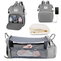 Baby Nappy Changing Bags Changing Station Portable Baby Bed Travel Bassinet Fold - £39.54 GBP