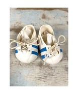 Vintage Cabbage Patch Doll Blue Stripe Tennis Shoes with Socks –Original 1980s - $27.55