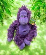 NWT Jabar Purple Monkey Gorilla Sparkle Glitter Plush Stuff Animal-makes... - $414.49 MXN