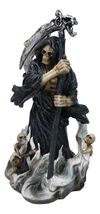 Black Death Plaque Grim Reaper Holding Scythe With Dead Soul Spirits Fig... - €25,56 EUR