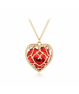 Grande Rojo Gema Enjaulado dentro de Una Dorado Alambre Malla, Con 50.8c... - $46.03 CAD