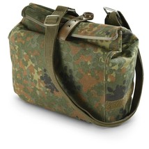 German Flecktarn Bundeswehr Army Gas Mask Bag Fleck Camo Field Pouch Fre... - $36.26