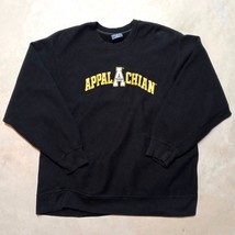 Vintage Appalachian State Mountaineers Black Crewneck Sweatshirt - Size 2XL - $570.23 MXN