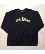 Vintage Appalachian State Mountaineers Black Crewneck Sweatshirt - Size 2XL - $570.23 MXN