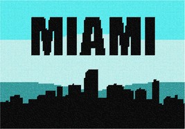 Pepita Needlepoint kit: Miami Silhouette, 10&quot; x 7&quot; - £39.96 GBP+