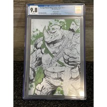 TMNT Black White Green #1 Rocksteady Virgin FOIL Variant SDCC Exclusive CGC 9.8 - $87.07