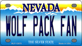 Wolf Pack Fan Nevada Novelty Mini Metal License Plate Tag - £11.70 GBP