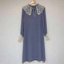 Vintage Prairie Cottagecore Women’s Old Fashioned Dress Long Sleeve Flapper - £128.49 GBP