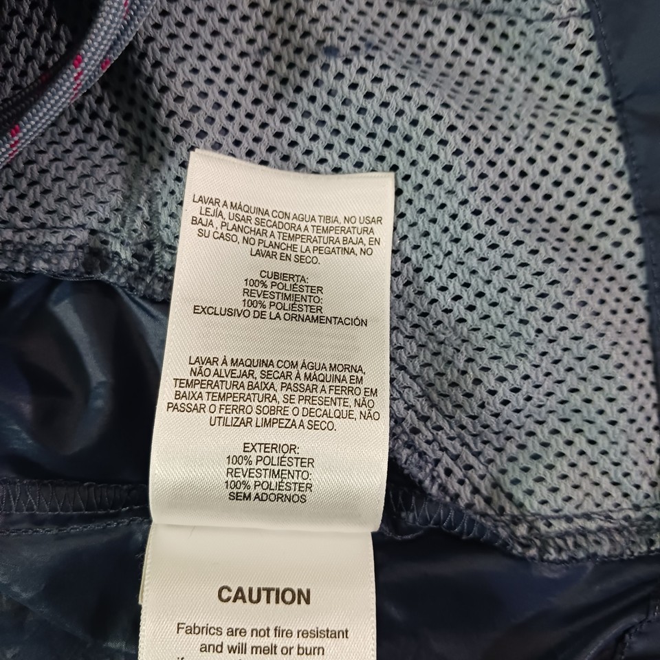 Columbia KL3010 Women's Red & Blue Full Zip Hoodie Rain Jacket Size Small Item image 8