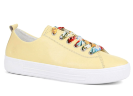 Remonte D0900-69 Yellow Leather Sneaker Lace Up Casual Trainers EU 37 41 - £41.84 GBP