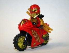 Minifigure Custom Toy Kai Ninjago with Motorcycle - $7.00