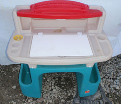 2 Step Childs Plastic Desk - No Chair - £47.19 GBP