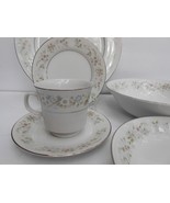 21 Pc Diamond china Richmond DINNERWARE dinner bread plate soup bowl ser... - £92.99 GBP