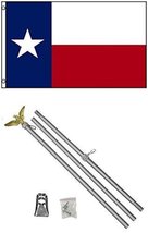 AES 2x3 2&#39;x3&#39; State of Texas Flag Aluminum Pole Kit - £23.51 GBP