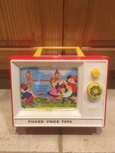 Fisher Price Original Giant Screen Music Box TV 2 Tunes 2 Picture Story ... - $20.75