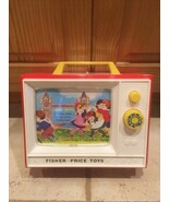 Fisher Price Original Giant Screen Music Box TV 2 Tunes 2 Picture Story ... - $28.43 CAD