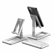 Foldable Mobile Phone Portable Adjustable Anti-skid Pads Phone Holder Desktop St - £18.83 GBP