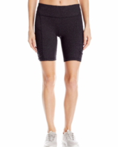 NWT CALVIN KLEIN Performance Women&#39;s Workout Skinny Ruched Bike Shorts S... - £14.15 GBP