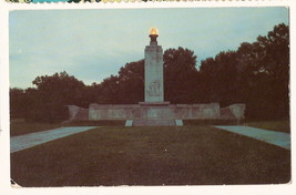 Eternal Light Peace Memorial at Twilight Gettysburg Pa. vintage Postcard... - $5.76