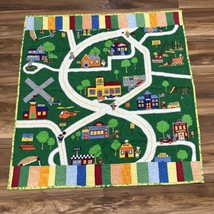 Project Linus Preschool Toddler Quilt City Town Theme Primary Colors 39.... - $18.04