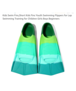 Kids Swim Fins,Short Youth Swimming Flippers for Pool Lap X-Small Forest - $270.28 MXN