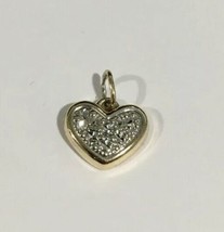 14k Two Tone Gold Heart Charm - £52.59 GBP