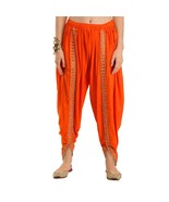 Boho Chic Dhoti Pants for Women Elasticated Waist Tulip Design Indian In... - $29.99