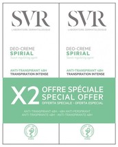 SVR Spirial Deo-Cream 48H Anti-Perspirant Deodorant 2X 50ml Exp:2026 - £25.17 GBP
