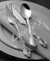 Plastic Silver SPOONS China Like Baroque 20ct - $3.79