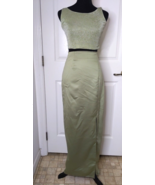 Night Way Collections 2 Piece Gown Sage Green Size 6 - £19.46 GBP