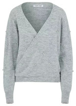 Together Grau Strass Wrap Pullover UK 20/22 Übergröße (FM19-2) - £34.34 GBP