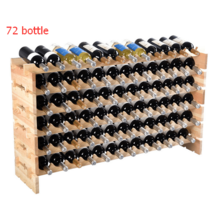 Wooden Bottle Rack Wine Display Shelves for 72 Bottles - Color: Natural - Size: - £124.19 GBP