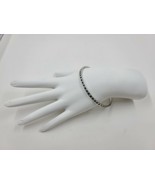Inori Luminous White CZ &amp; Montana CZ Stainless Steel Bangle - €21,32 EUR