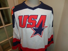 Vtg 90&#39;s Red White Blue  USA Oasisports Beach Network Hockey Jersey Men XL RARE - £24.09 GBP