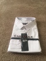 Cambridge Boys White Casual Dress Button Up Shirt Size XL  - £28.03 GBP