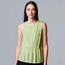 Vera Wang Cinched Waist Tank Top - Giselle Lime Green - L - £27.69 GBP