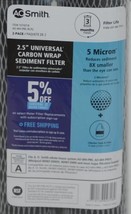 AO Smith AO WH PRE RCP2 2.5 Inch Universal Carbon Wrap Sediment Filter image 2