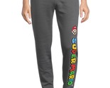 Super Mario Men&#39;s Elastic Waistband/Drawstring Jogger Pants, Grey Size 3XL - $31.67