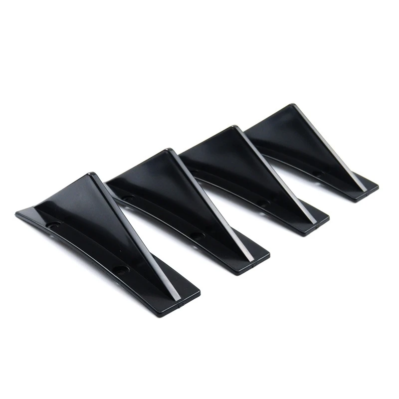 4pcs Universal Car Rear Bumper Diffuser Spoiler   ABS Rear Bumper Lip Diffuser r - £35.90 GBP