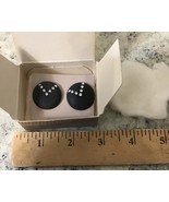 Vtg. 1987  Avon Black Tie Pierced Earrings With Surgical Steel Posts A2 - $652.86 MXN