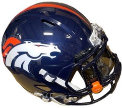 Denver Broncos Riddell Speed FS Rep Helmet w/ Custom Eye Shield Visor- No Box - £148.06 GBP