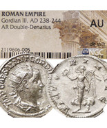 GORDIAN III Rare Antioch mint NGC AU. Victory. Roman Double Denarius Sil... - £177.81 GBP