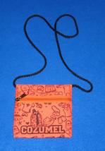 Brand New Fabulous Mexico Cozumel Orange Strap Zipper Purse Collector&#39;s Item - £6.35 GBP