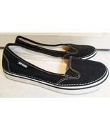 Crocs Women&#39;s Hover Slip-On Canvas Sneaker, Black/Oyster Size 6 - $29.11 CAD