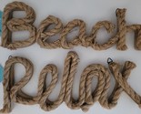Seaside Beach Nautical Wall Rope Messages w Hanging Loops 1/Pk Select: M... - £3.13 GBP