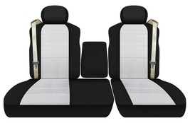 Front set seat covers fits FORD F150 TRUCK 2001-2003 40/60 LOW BACK W/ C... - £86.55 GBP