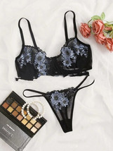 Lingerie for Women for Sex Naughty Lace Gauze Floral Embroidered Hollow ... - $31.83