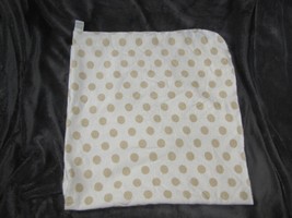 Circo Cream Brown Tan Polka Dot Spot Circle Baby Flannel Receiving Blanket - £14.07 GBP