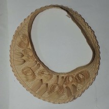 Women Natural Straw Visor Size 58 / L Hand Made in Guatemala #2 - £4.12 GBP