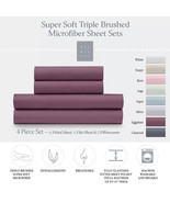 Ella Jayne Super Soft Triple Brushed Microfiber Sheet Set, 3-pc, King, E... - $38.00